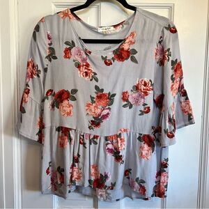 The Outfit floral flowy top Medium